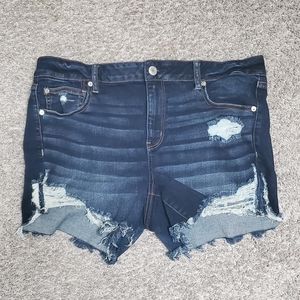 AEO distressed shorts